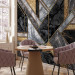 Wall Mural Geometric art deco - grey and black marble with gold patterns 142360 additionalThumb 4