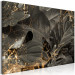 Canvas Golden Rain (1-piece) Wide - elegant art deco abstraction 142960 additionalThumb 2