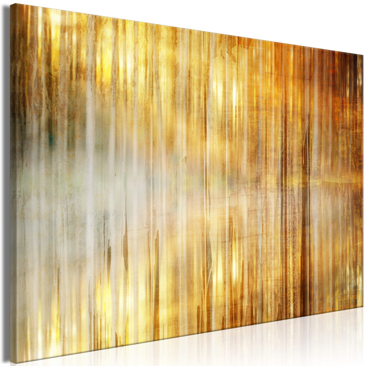 Canvas Morning Over the Bay (1-piece) Wide - abstraction in golden tones 143760 additionalImage 2