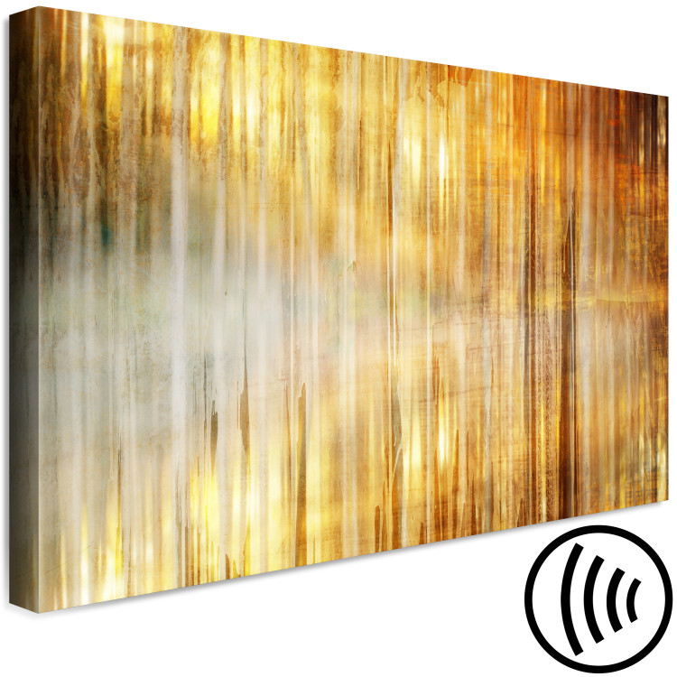 Canvas Morning Over the Bay (1-piece) Wide - abstraction in golden tones 143760 additionalImage 6