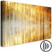 Canvas Morning Over the Bay (1-piece) Wide - abstraction in golden tones 143760 additionalThumb 6