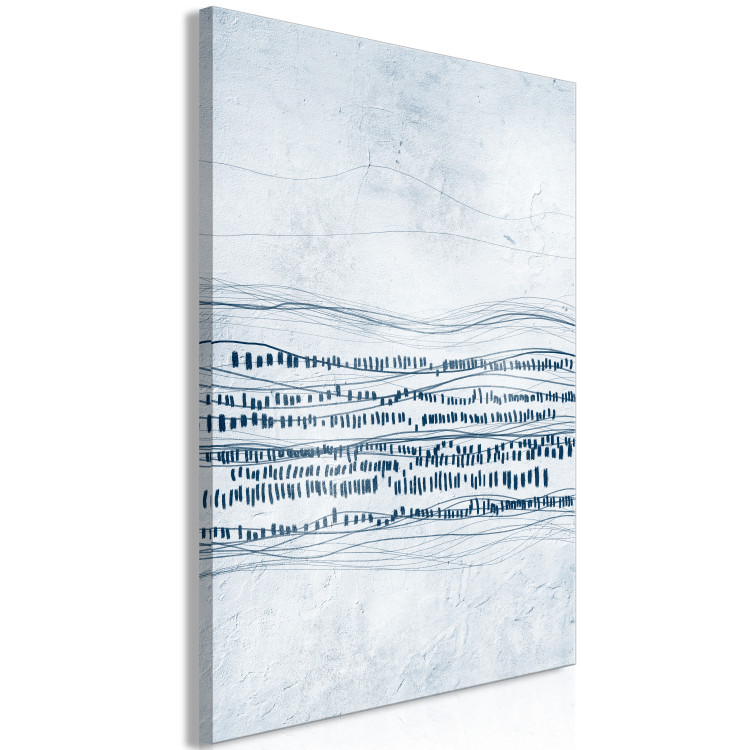 Canvas Traces in the Snow (1-piece) - abstract shapes on a light background 145360 additionalImage 2