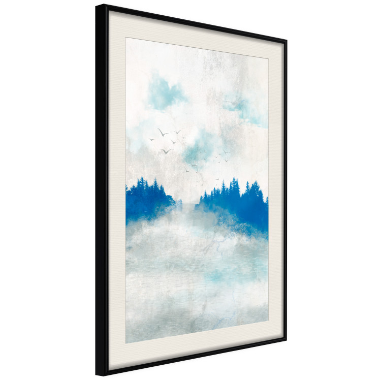 Poster Blue Forest - Delicate, Hazy Landscape in Blue Tones 145760 additionalImage 10