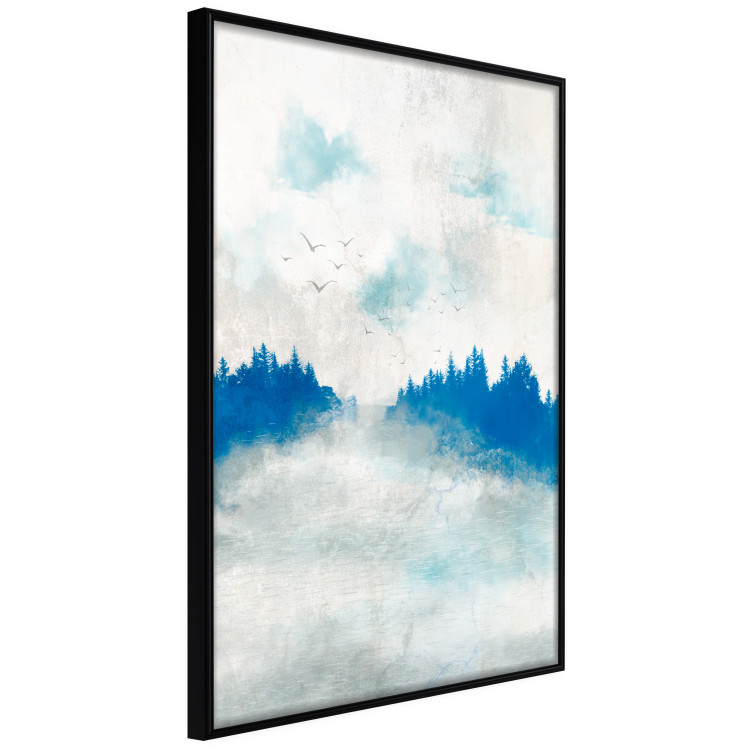 Poster Blue Forest - Delicate, Hazy Landscape in Blue Tones 145760 additionalImage 7