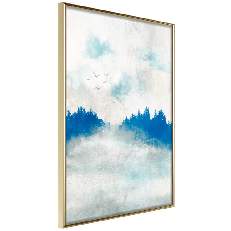 Poster Blue Forest - Delicate, Hazy Landscape in Blue Tones 145760 additionalImage 15
