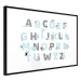 Poster Polish Alphabet for Children - Gray and Blue Letters with Animals 146460 additionalThumb 6
