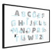 Poster Polish Alphabet for Children - Gray and Blue Letters with Animals 146460 additionalThumb 4