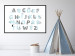 Poster Polish Alphabet for Children - Gray and Blue Letters with Animals 146460 additionalThumb 13