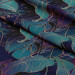Decorative Curtain Botanical aurora - an exotic, golden composition of leaves and montera 147160 additionalThumb 6