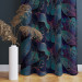Decorative Curtain Botanical aurora - an exotic, golden composition of leaves and montera 147160 additionalThumb 5