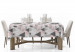 Tablecloth Powdery triangles - geometric, minimalist motif in shades of pink 147260 additionalThumb 2