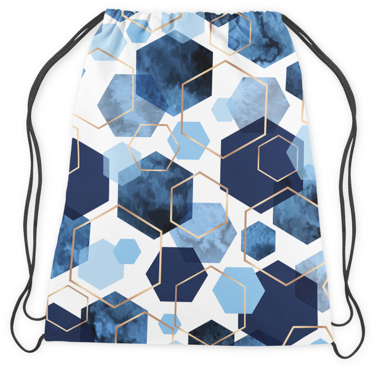 Backpack Elegant hexagons - geometric motifs shown on a white background 147360 additionalImage 2