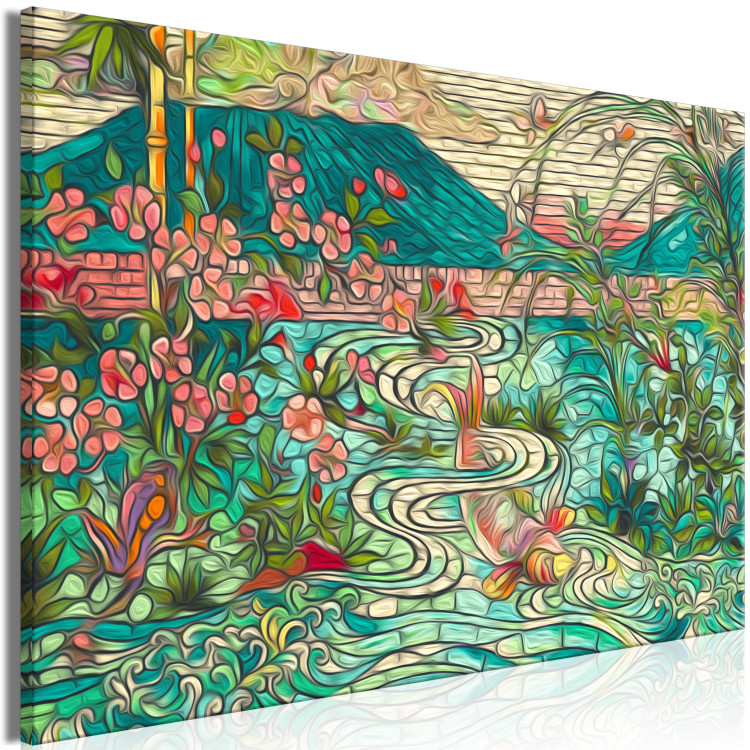 Paint by Number Kit Freshness - Japanese-Style Mosaic With Fish in a Pond 148460 additionalImage 5