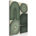 Canvas Art Print Sage Shapes - Geometric Forms in Shades of Green 150060 additionalThumb 2