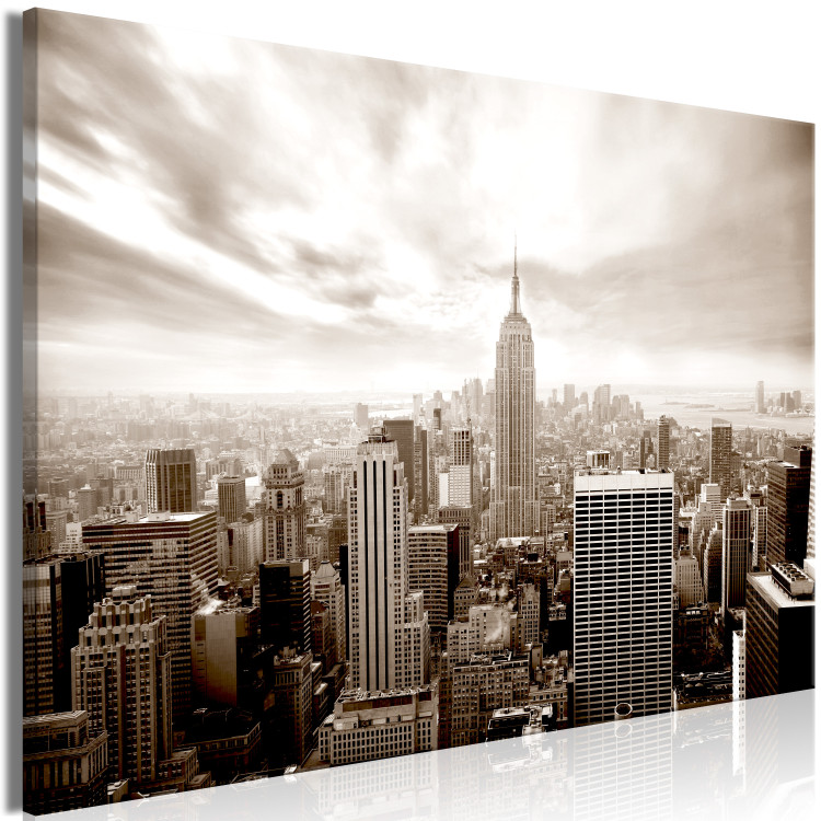 Large canvas print Monochrome New York City Skyline [Large Format] 150760 additionalImage 2