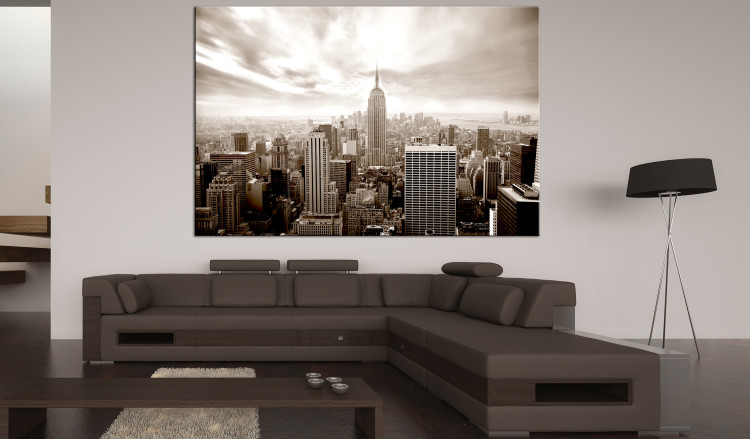 Large canvas print Monochrome New York City Skyline [Large Format] 150760 additionalImage 5