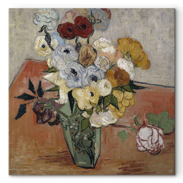 Art Reproduction Stilllife with Japanese vase, roses and anemones 156060 additionalImage 7