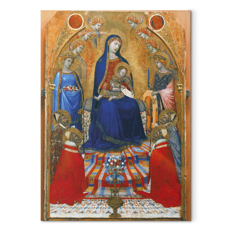 Art Reproduction Enthroned Madonna with Child, Angels and Saints 156460