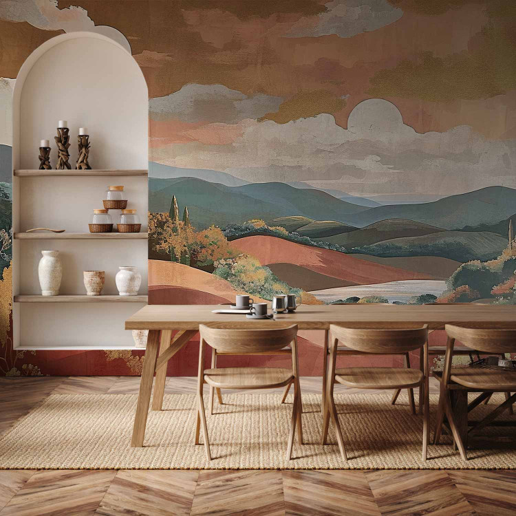 Wall Mural Mediterranean Landscape - A Composition Inspired by Terracotta Colors 159460 additionalImage 4