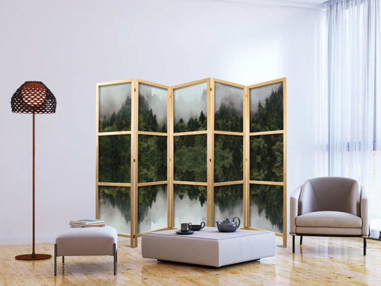 Folding Screen Fog in the Forest - Atmospheric Landscape With Trees II [Room Dividers] 159560 additionalImage 6