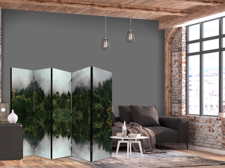 Folding Screen Fog in the Forest - Atmospheric Landscape With Trees II [Room Dividers] 159560 additionalImage 4