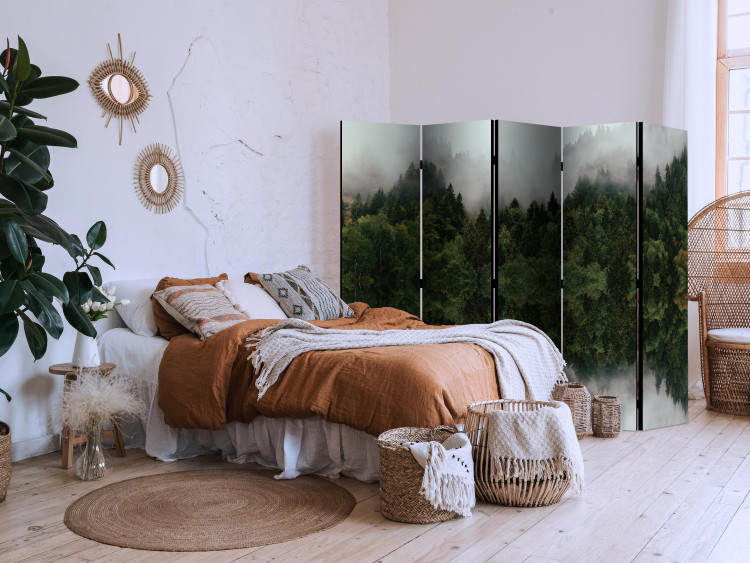 Folding Screen Fog in the Forest - Atmospheric Landscape With Trees II [Room Dividers] 159560 additionalImage 2