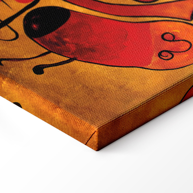 Canvas Miro Inspirations (1-piece) - colorful abstraction with gold patterns 47260 additionalImage 6