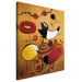 Canvas Miro Inspirations (1-piece) - colorful abstraction with gold patterns 47260 additionalThumb 2