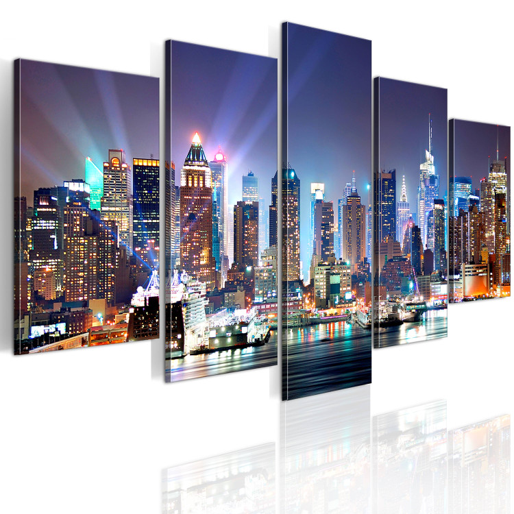 Canvas Print The city under floodlights 58460 additionalImage 2