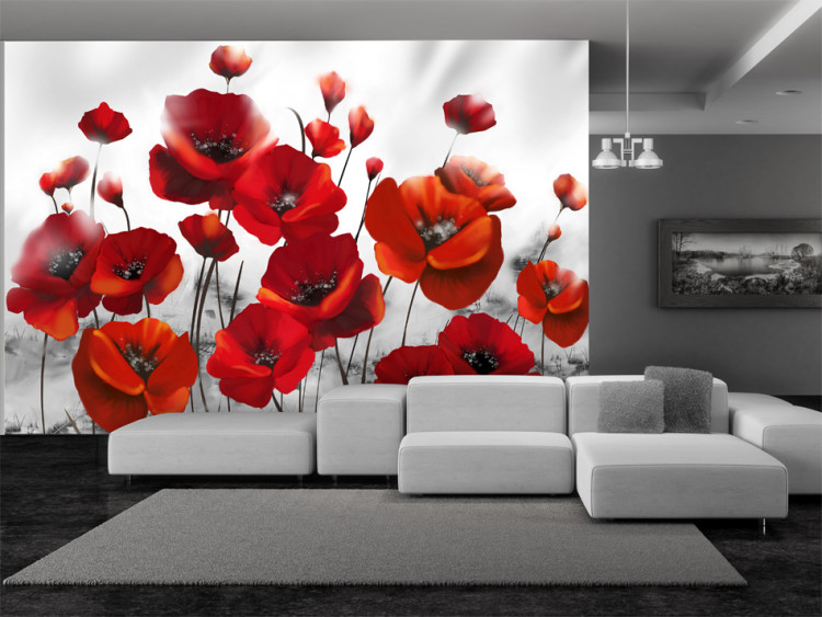Photo Wallpaper Poppies in the Moonlight 60660