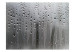 Wall Mural Rain - Gray motif of raindrops streaming on a fogged window 61060 additionalThumb 1