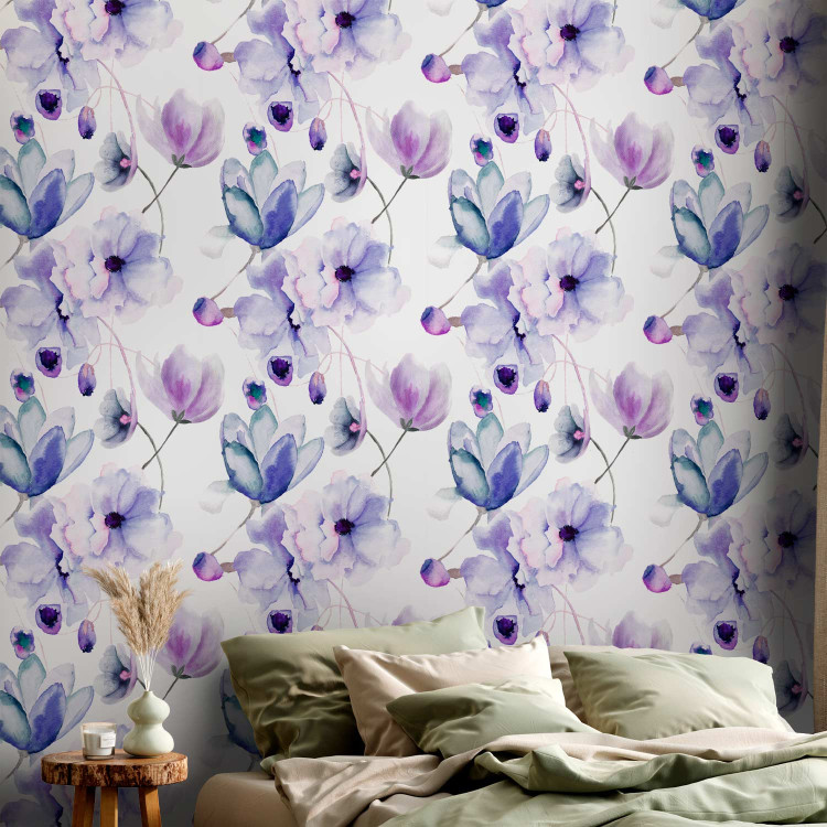Modern Wallpaper Amethyst Flowers 89760 additionalImage 4