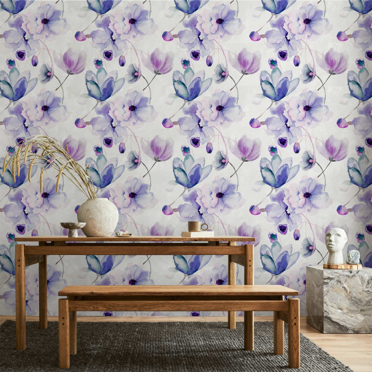 Modern Wallpaper Amethyst Flowers 89760 additionalImage 5