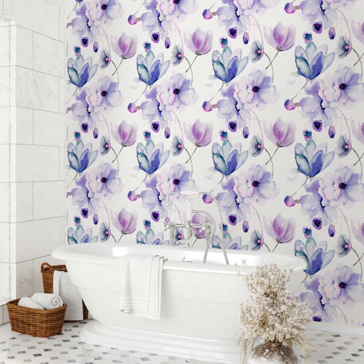Modern Wallpaper Amethyst Flowers 89760 additionalImage 10