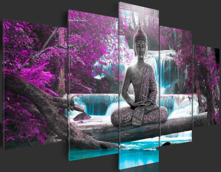 Acrylic print Waterfall and Buddha [Glass] 92560 additionalImage 6