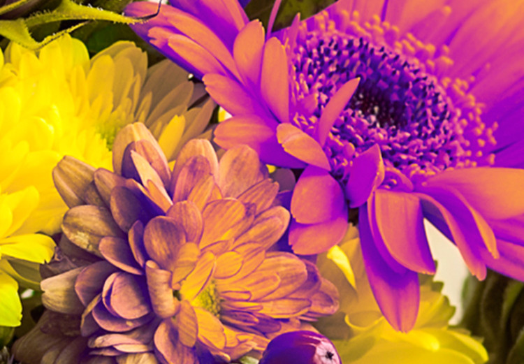 Canvas Floral Charm (1-piece) - Romantic Bouquet of Autumn Flowers 93060 additionalImage 5