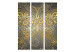 Folding Screen Golden Butterfly - golden butterfly-shaped ornament in oriental style 95460 additionalThumb 3