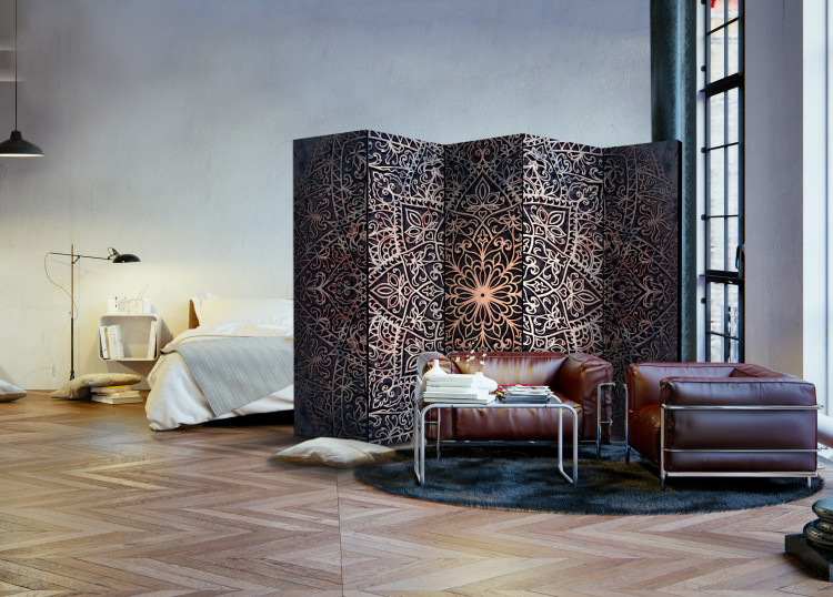 Room Divider Spiritual Mystery II - oriental and colorful mandala in Zen motif 95660 additionalImage 4