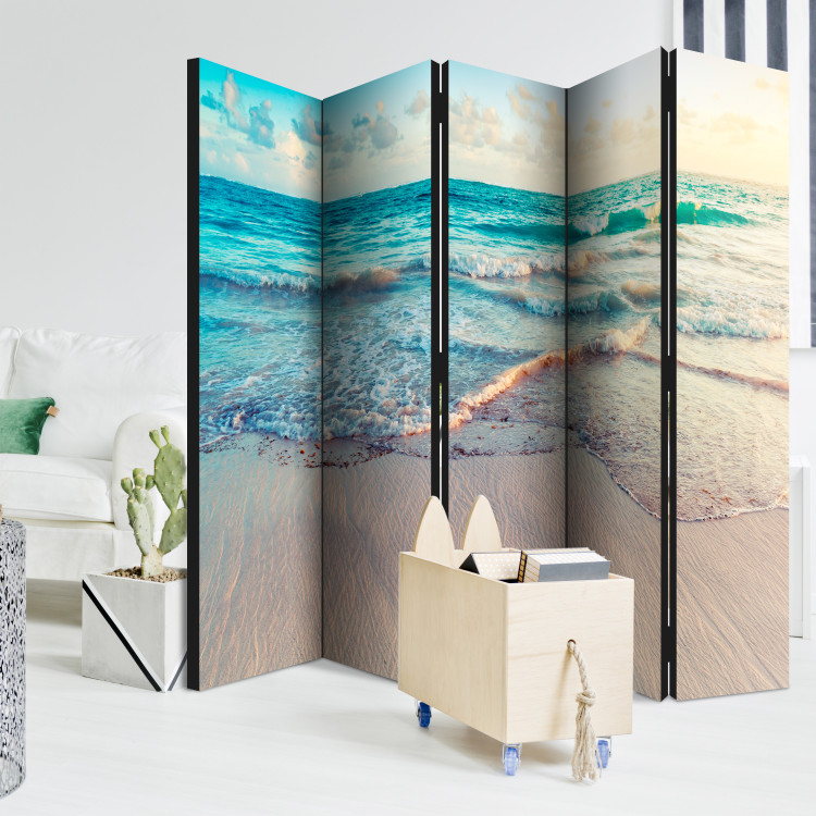 Room Divider Screen Beach in Punta Cana II - tropical landscape of sand and sea against the sky 107970 additionalImage 2