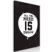Canvas Art Print In Search of Dreams (1-part) - Black and White English Quote 115070 additionalThumb 2