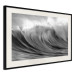 Wall Poster Surfer's Paradise - black and white landscape of a turbulent sea wave 115170 additionalThumb 3