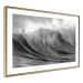 Wall Poster Surfer's Paradise - black and white landscape of a turbulent sea wave 115170 additionalThumb 8