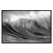 Wall Poster Surfer's Paradise - black and white landscape of a turbulent sea wave 115170 additionalThumb 24