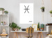 Wall Poster Pisces - simple black and white composition with zodiac sign and text 117070 additionalThumb 17