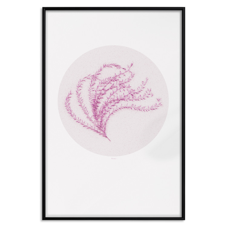 Wall Poster Finesse of Nature - composition with pink plant and a circle on a light background 117770 additionalImage 27