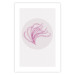 Wall Poster Finesse of Nature - composition with pink plant and a circle on a light background 117770 additionalThumb 25