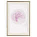 Wall Poster Finesse of Nature - composition with pink plant and a circle on a light background 117770 additionalThumb 20