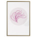 Wall Poster Finesse of Nature - composition with pink plant and a circle on a light background 117770 additionalThumb 26