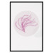 Wall Poster Finesse of Nature - composition with pink plant and a circle on a light background 117770 additionalThumb 27