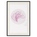 Wall Poster Finesse of Nature - composition with pink plant and a circle on a light background 117770 additionalThumb 17